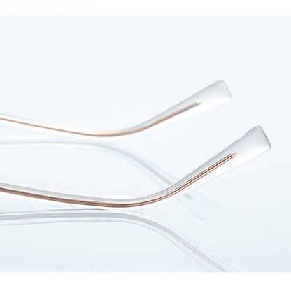 Techsuit 3161 Women's Computer Glasses, Anti-Blue Light, Pink Gold