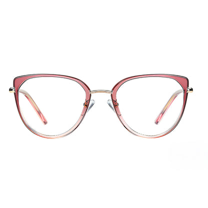 Techsuit 82290 Women's Computer Glasses, Anti-Blue Light, Pink Gold