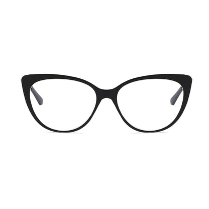 Techsuit Women's Computer Glasses F5018-C72, Anti-Blue Light, Black