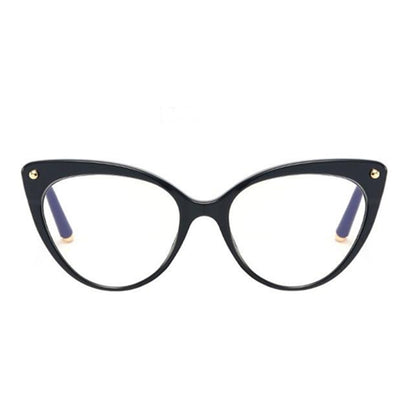 Techsuit Women's Computer Glasses F93308, Anti-Blue Light, Black