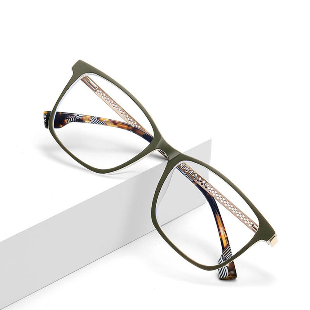 Techsuit LS202 Women's Computer Glasses, Anti-Blue Light, Black