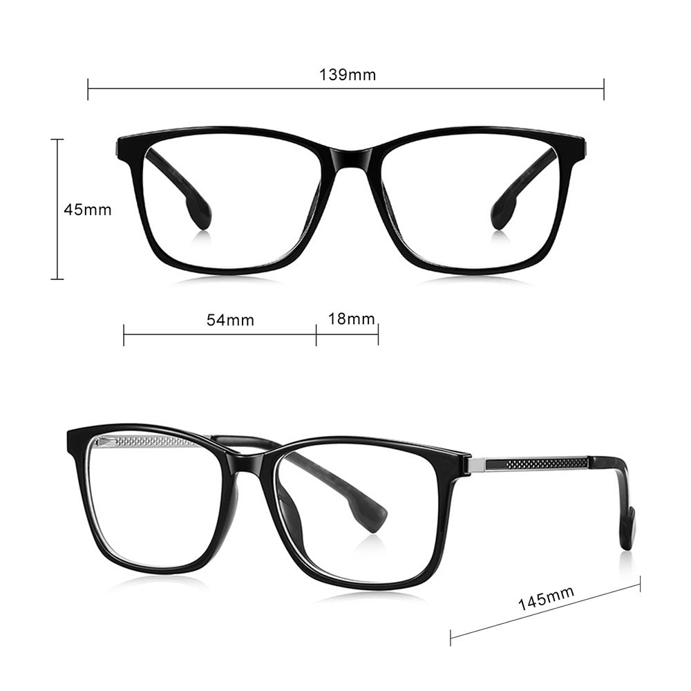 Techsuit LS202 Women's Computer Glasses, Anti-Blue Light, Green