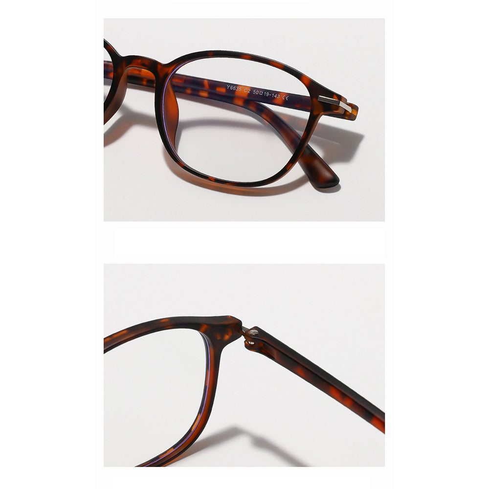 Unisex Techsuit 6635 Computer Glasses, Anti-Blue Light, Brown Purple