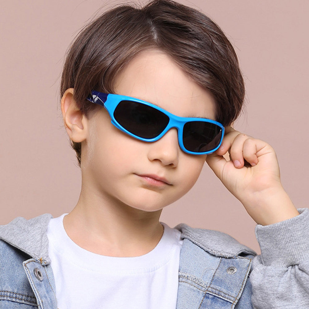 Techsuit 816-C5 Kids' Sport Sunglasses, Polarized, Blue Yellow