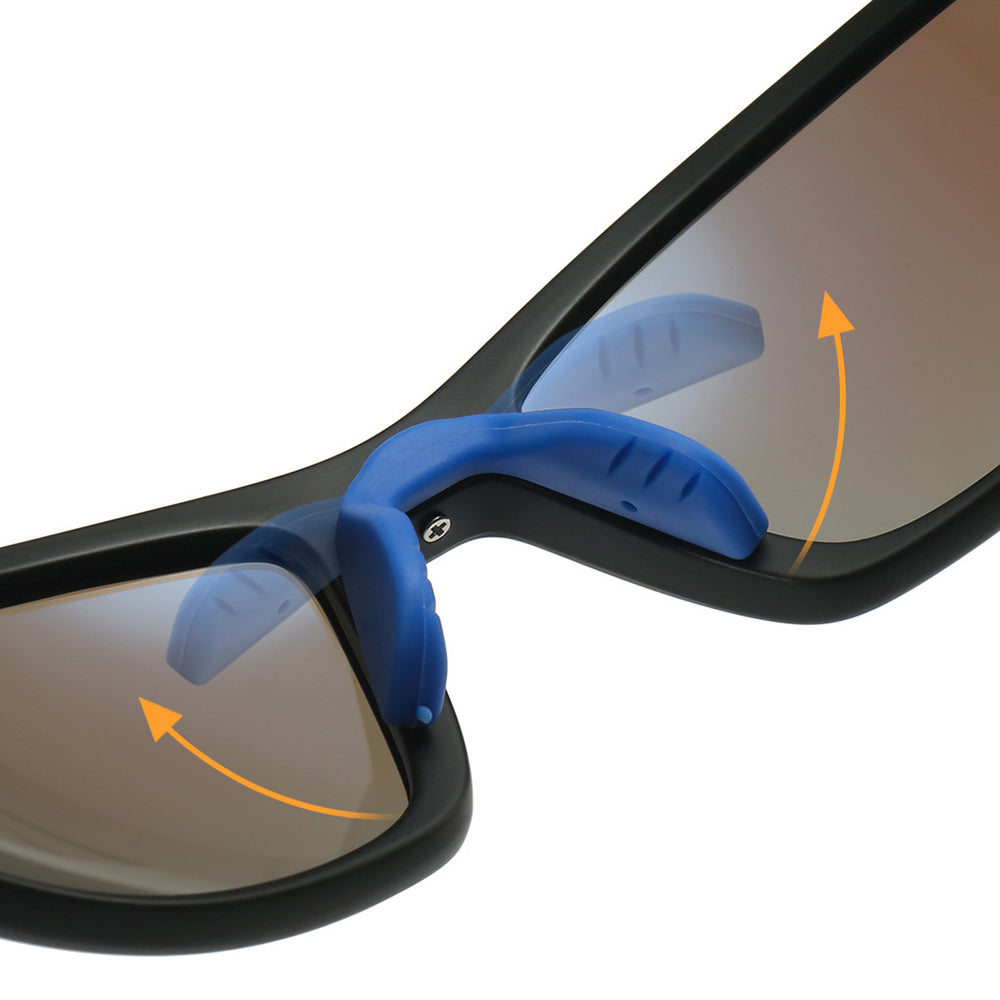 Unisex Cycling Glasses Techsuit 3047, UV Protection, Transparent Black