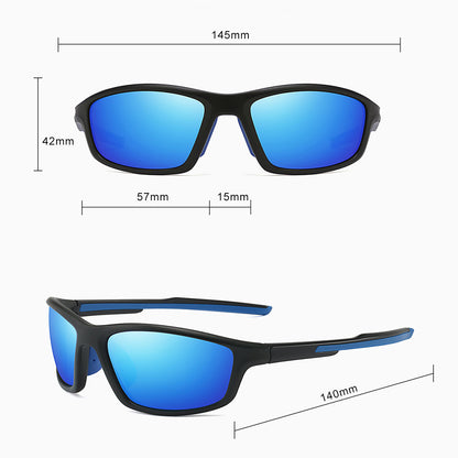 Unisex Cycling Glasses Techsuit 3047, UV Protection, Transparent Black