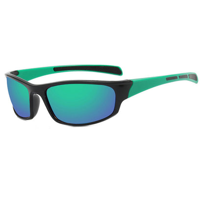 Unisex Cycling Glasses Techsuit 9937, Black Green