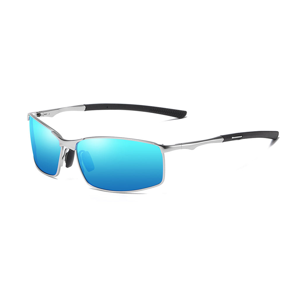 Men's Techsuit 559 Sunglasses, Polarized, UV Protection, Silver Blue