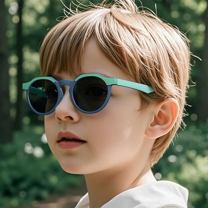 Techsuit 601 Kids' Sunglasses, Polarized, UV Protection, Orange Gray