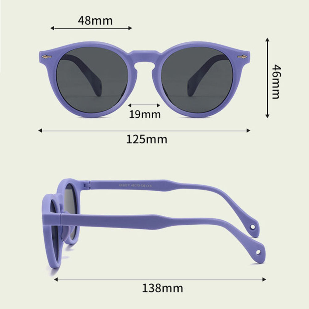 Techsuit 602 Kids Sunglasses, Polarized, UV Protection, Black