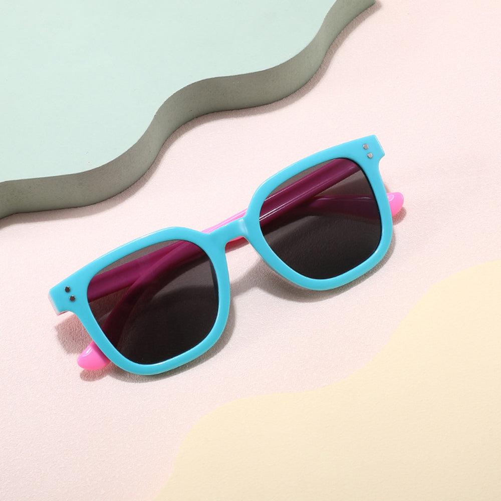 Techsuit Kids Sunglasses 8351-C42, Polarized, Pink Purple