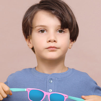Techsuit D802 Kids' Sunglasses, Polarized, UV Protection, Orange