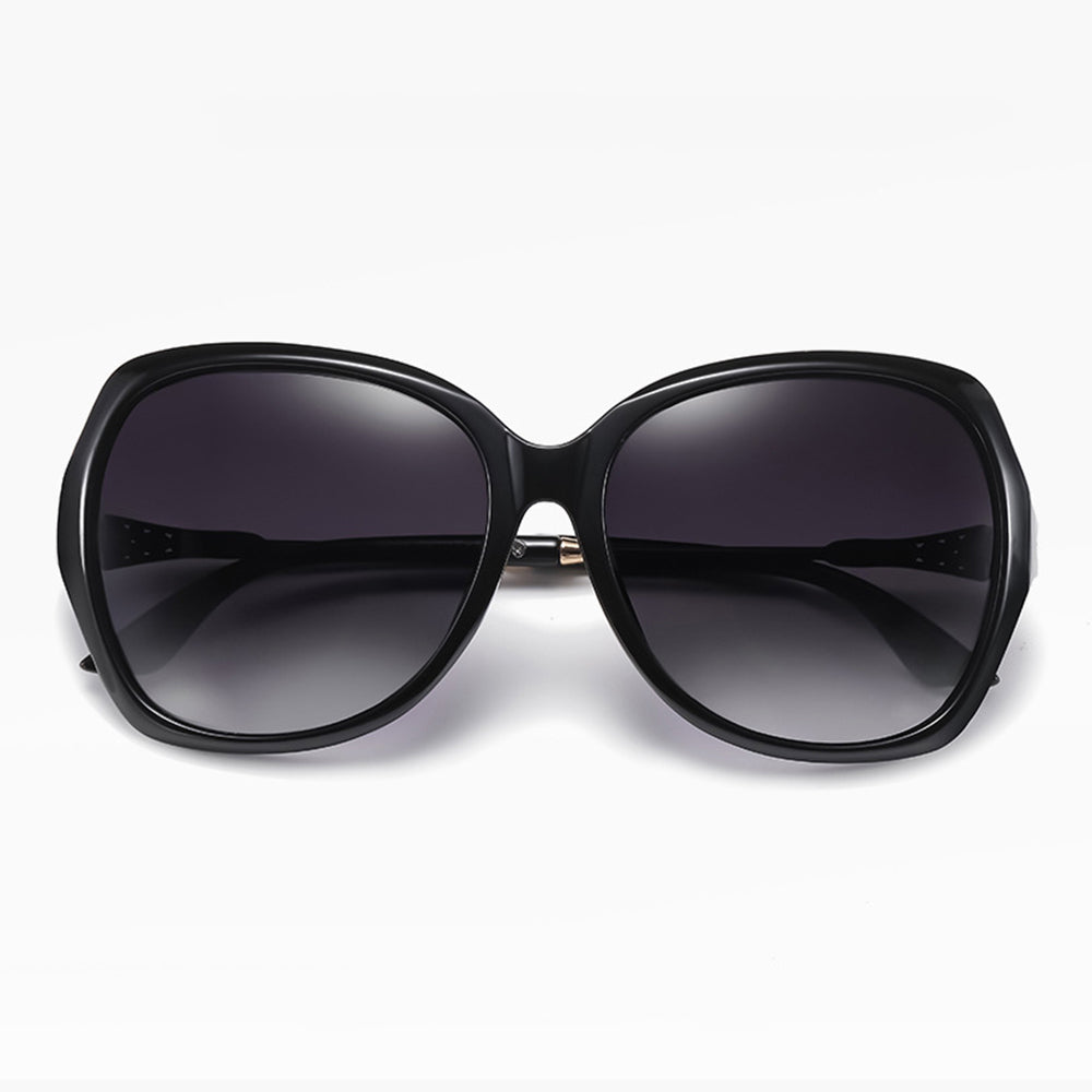 Techsuit 8881 Women's Sunglasses, Polarized, UV Protection, Black Gray