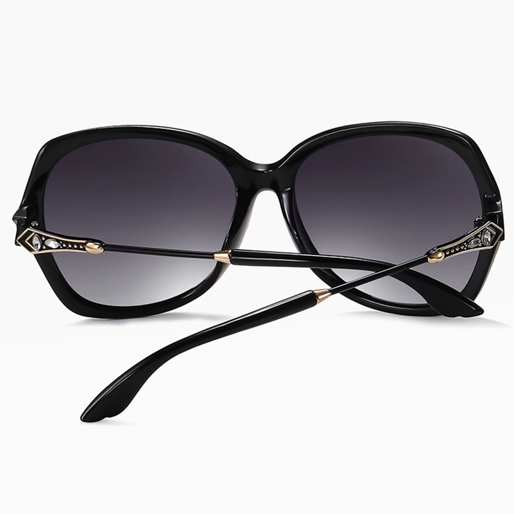 Techsuit 8881 Women's Sunglasses, Polarized, UV Protection, Black Gray