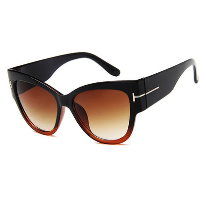 Techsuit Women's Sunglasses 9778, Black Dark Brown