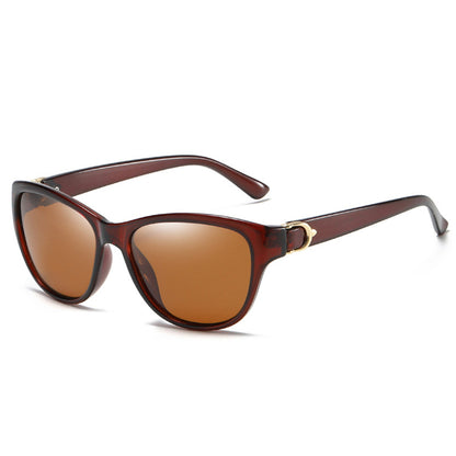Techsuit A572 Women's Sunglasses, Polarized, UV Protection, Brown