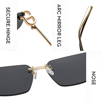 Unisex Techsuit S098 Sunglasses, Gold Brown
