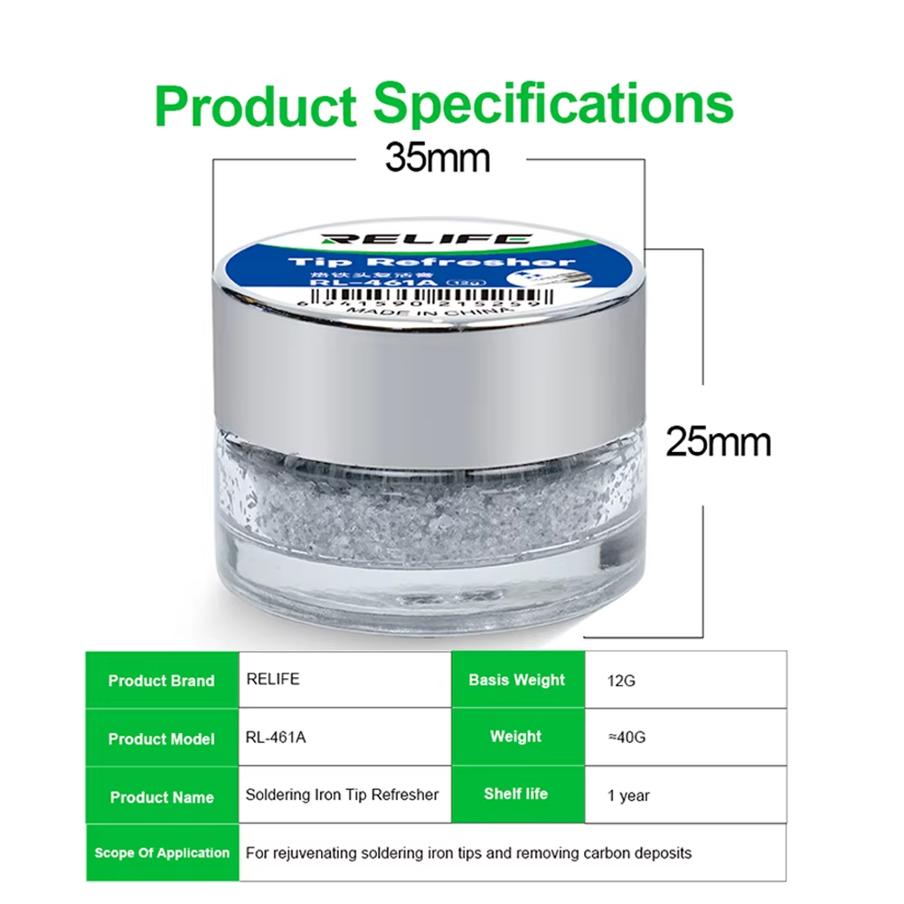Soldering iron tip cleaning / restoration paste Relife RL-461A