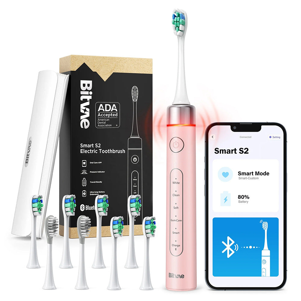 Bitvae S2 Smart Electric Toothbrush, Pink