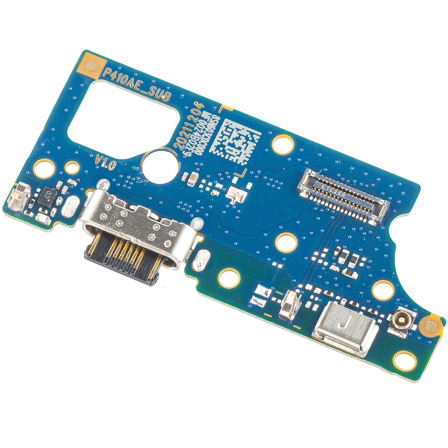 Charging Connector Board - Microphone Motorola Moto E32s, Service Pack 5P68C20804