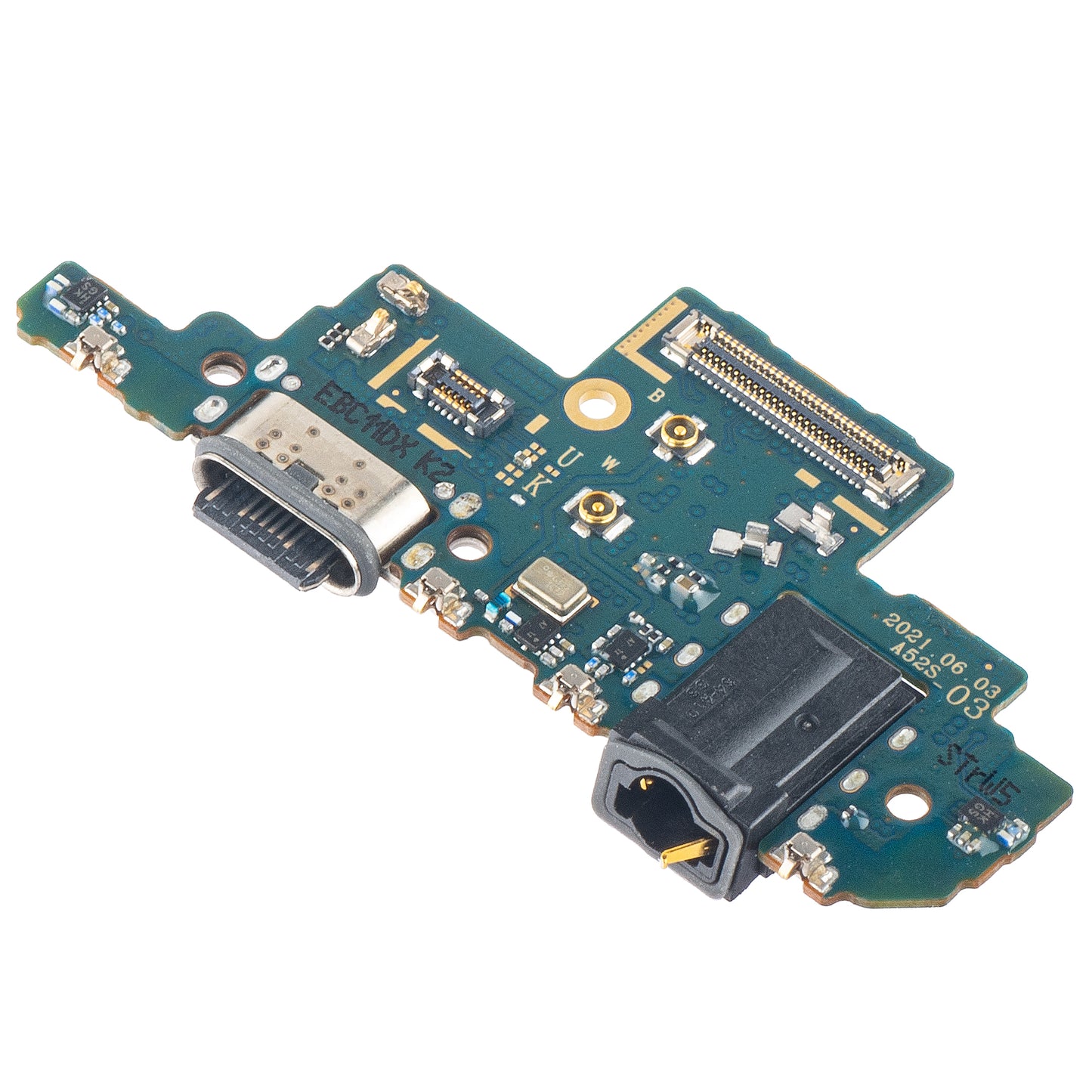 Charging Connector Board - Audio - Microphone Samsung Galaxy A52s 5G A528, Version K2 Service Pack GH96-14860A