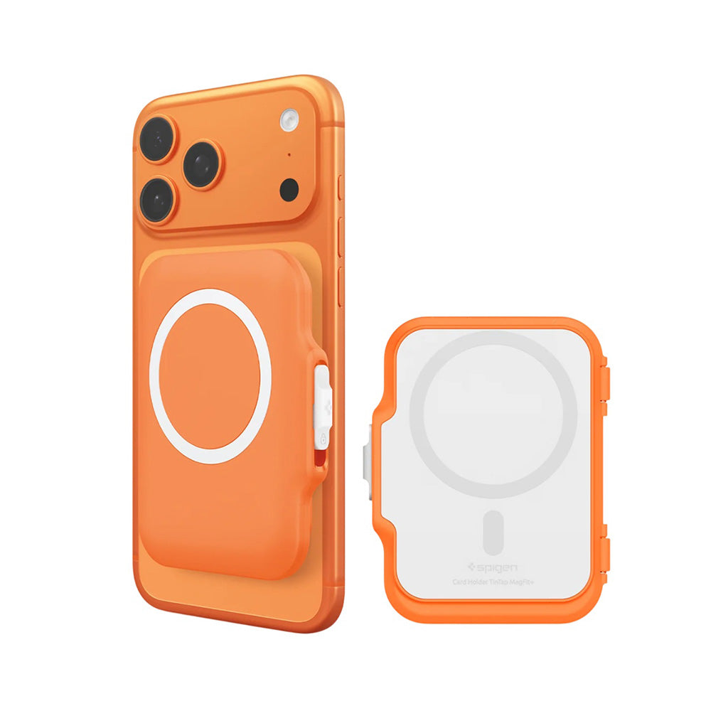 MagSafe Wallet, Spigen, TinTap MagFit+, Orange AFA11380