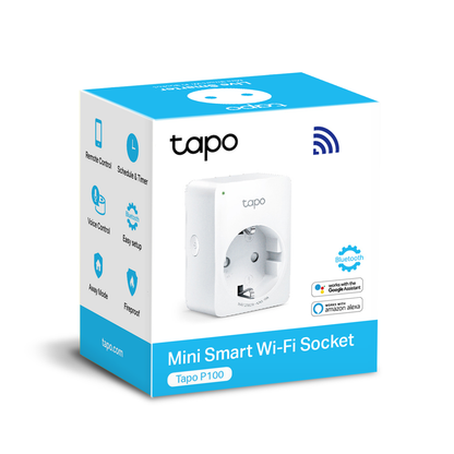 TP-LINK Tapo P100 socket, 1 x Schuko, Set of 2 pieces