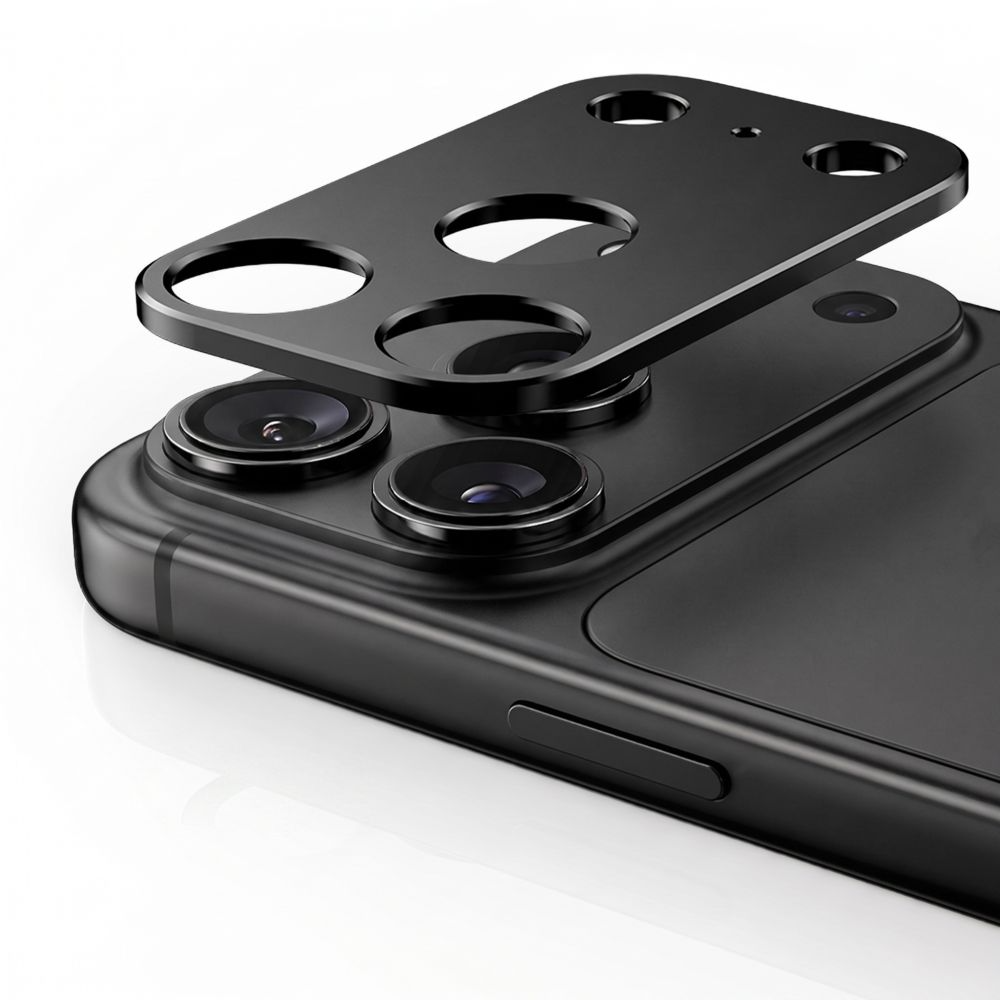 Tech-Protect Camalloy Fit+ Rear Camera Protection Frame for Apple iPhone 18 Pro, Aluminum, Black