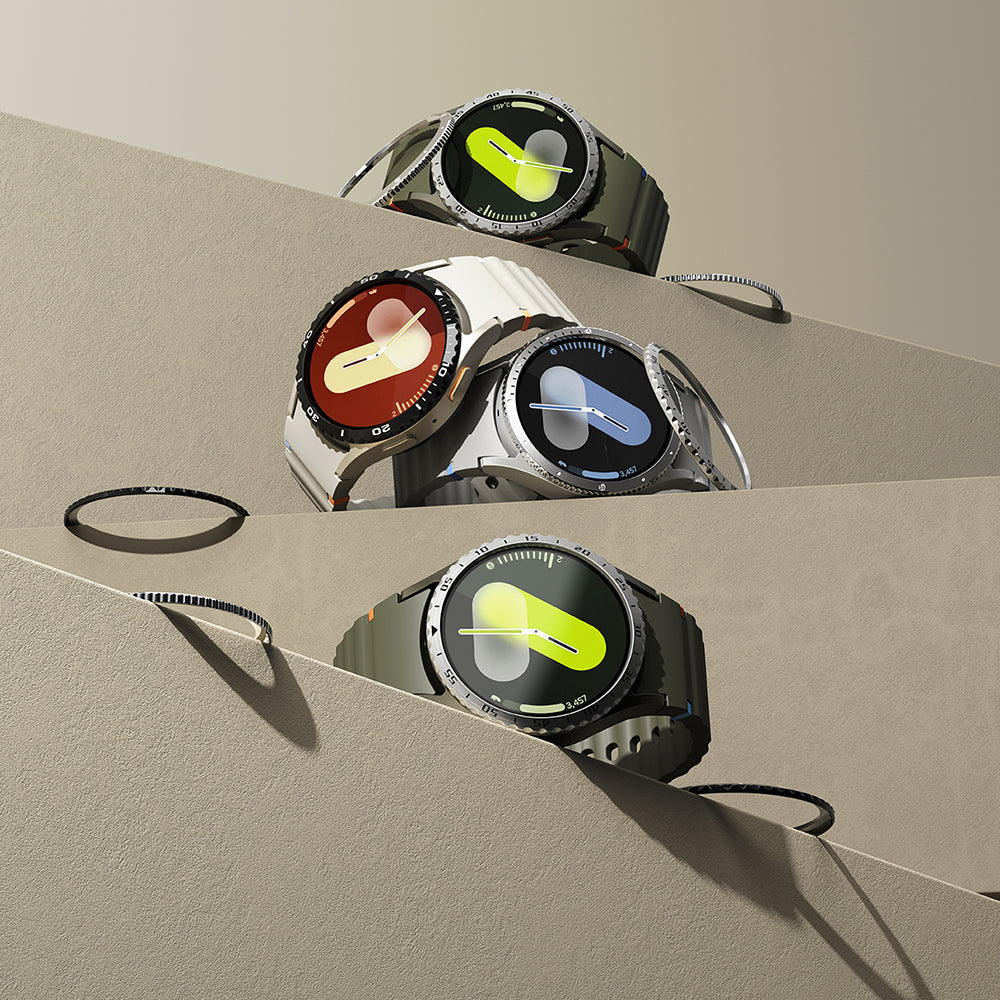 Ringke Styling Protection Frame for Samsung Galaxy Watch7 40mm, Model 5, Silver