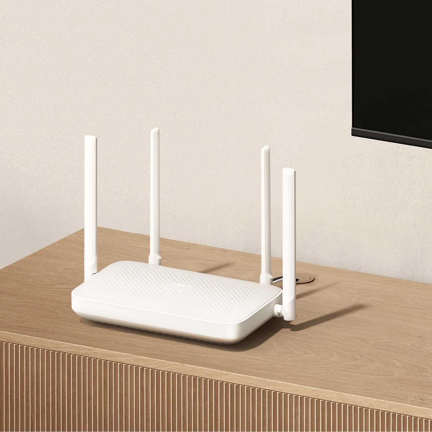 Wireless Router Xiaomi AX1500, Dual Band, Wi-Fi 6, White DVB4412GL