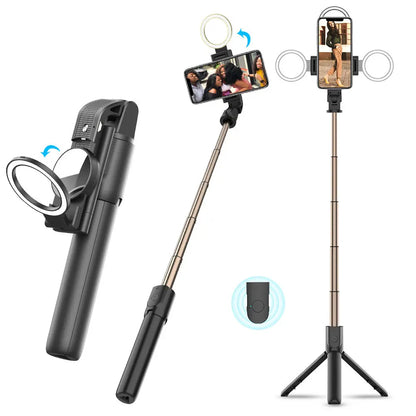 Selfie Stick Bluetooth Techsuit K13, Universal, Black
