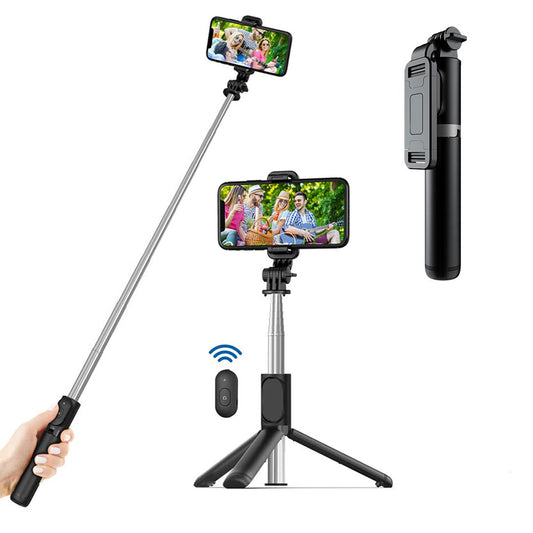 Selfie Stick Bluetooth Techsuit Q01, Universal, Black