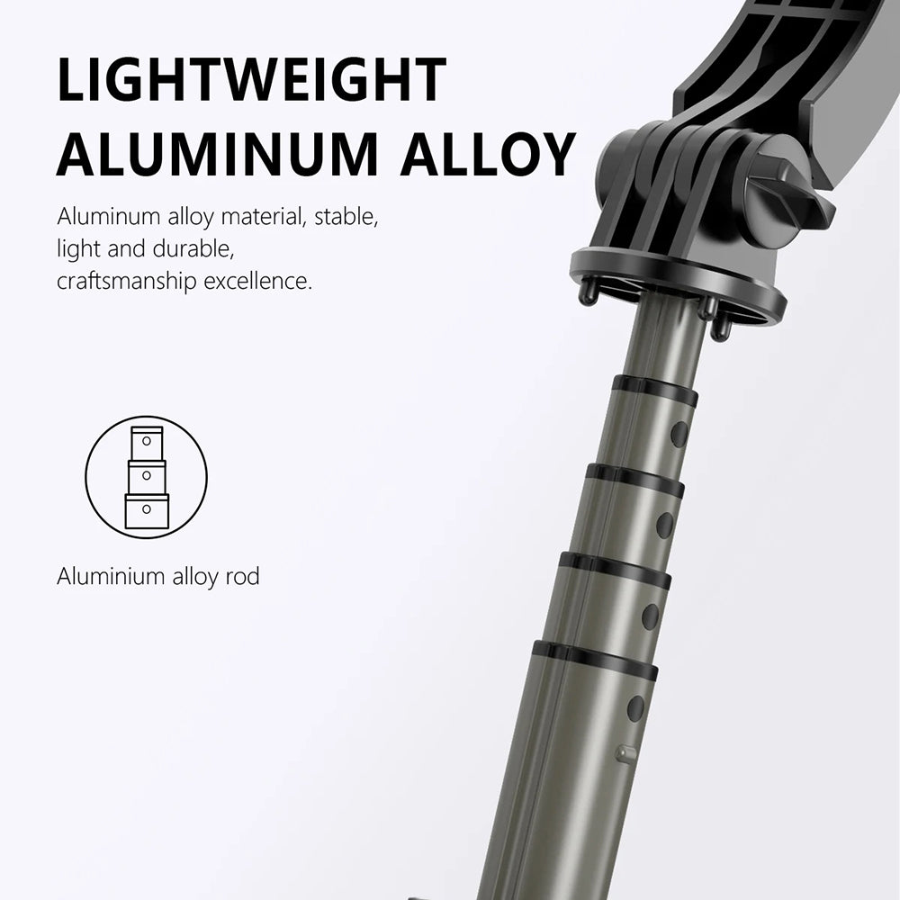 Selfie Stick Bluetooth Techsuit Q03s, Universal, Black