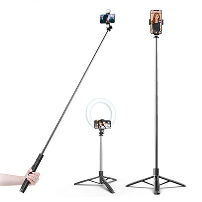 Selfie Stick Bluetooth Techsuit Q05, Universal, Black