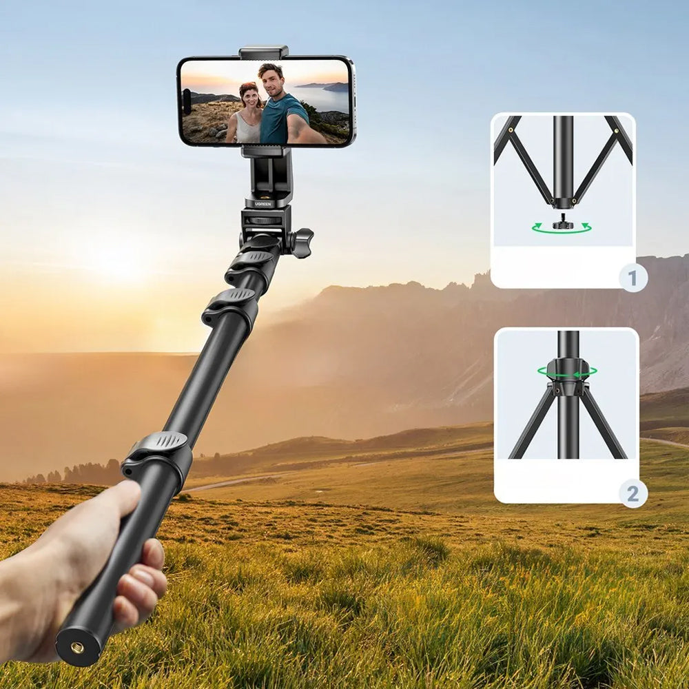 Selfie Stick Bluetooth UGREEN LP680, Universal, Black
