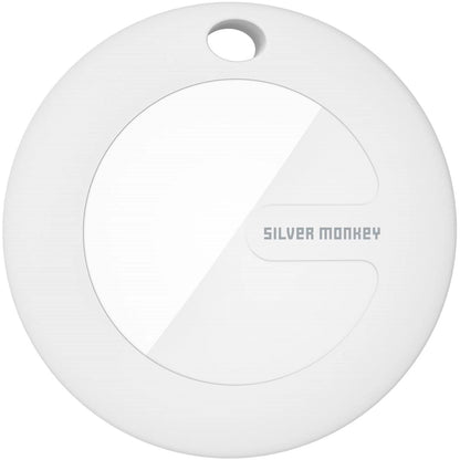 Silver Monkey Tag, White