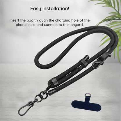 Techsuit Phone Lanyard RCS1-07, Dark Gray