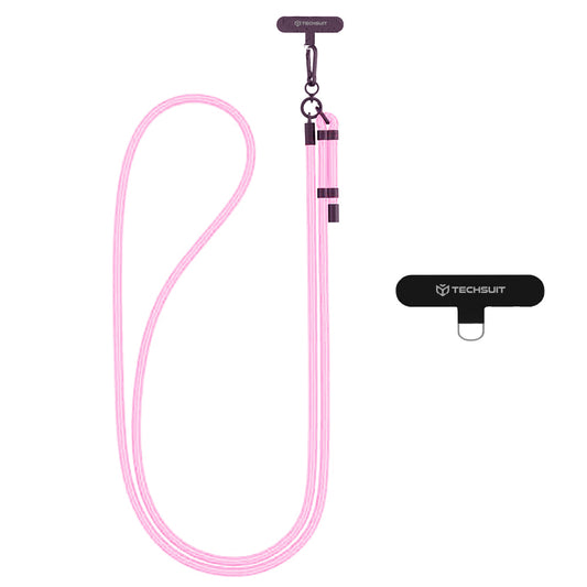 Techsuit Phone Lanyard RCS1-25, Light Pink