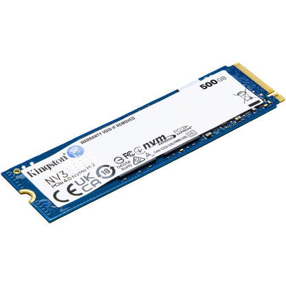 Solid State Drive (SSD) Kingston NV3, 500GB, NVMe M.2 2280, PCI SNV3S/500G-SSD