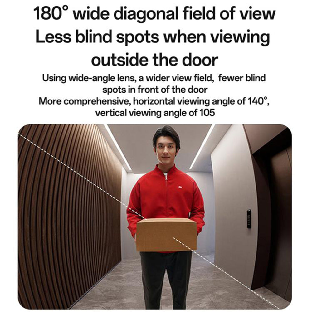 Yesido KM27 Doorbell, Wi-Fi, 2K, White