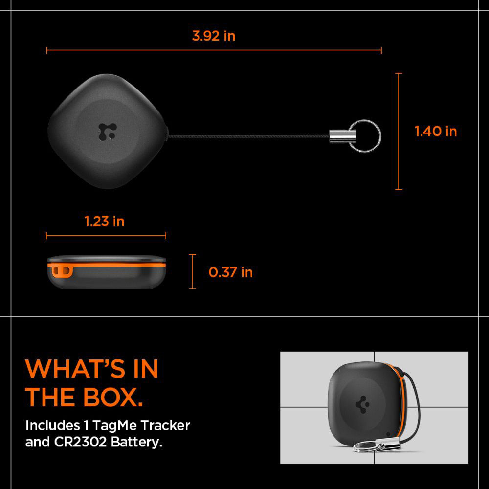Spigen SmartTag TagMe for iOS Series, Black AHP07580