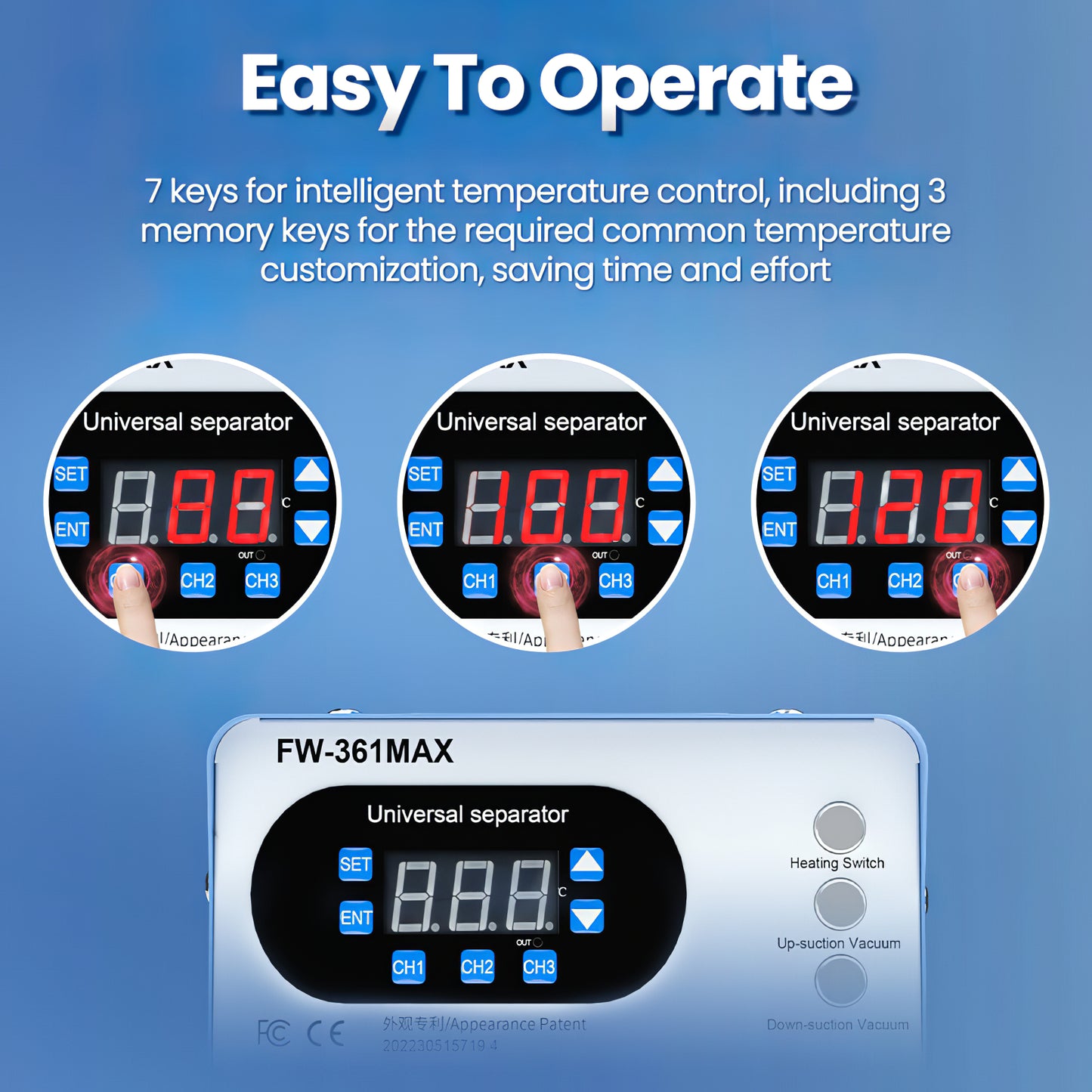 Display Separation Station Touchscreen Forward FW-361 Max