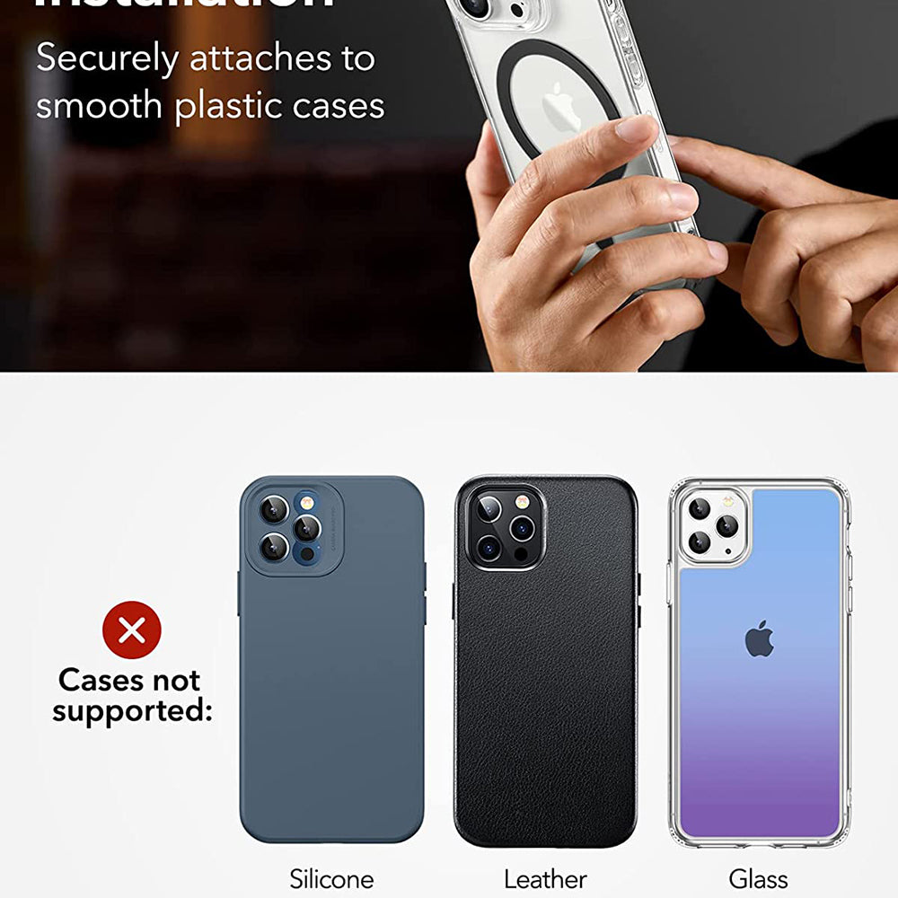 ESR HaloLock Metallic Sticker, Set of 2 Pieces, Black