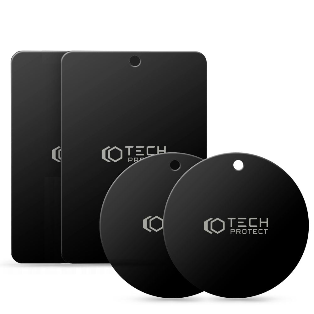 Tech-Protect Metallic Sticker, Set of 4 pieces, Black THP1233BLK