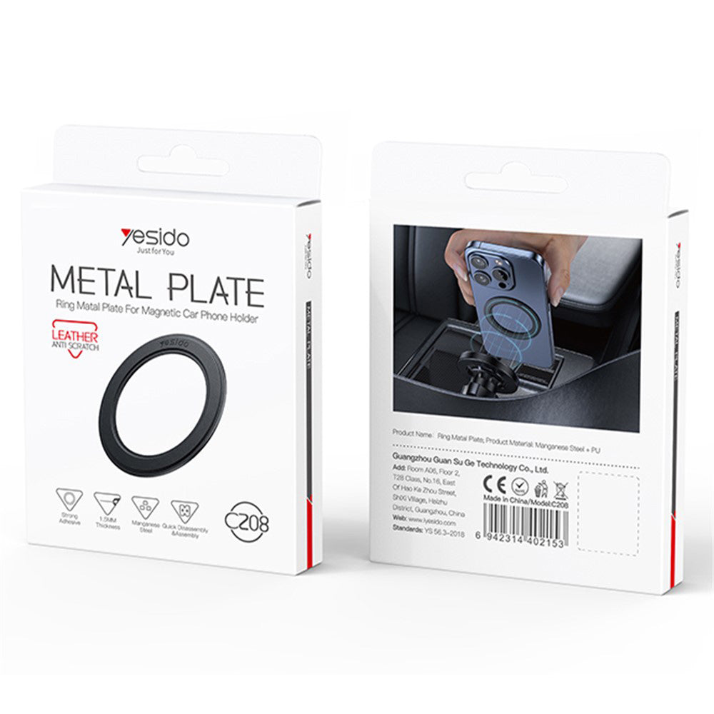 Yesido C208 Black Metallic Sticker