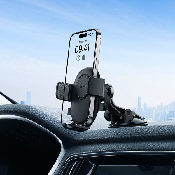 Baseus UltraControl Lite Car Mount, 5.4inch - 7.2inch, Black