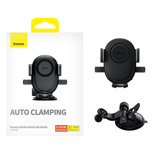 Baseus UltraControl Lite Car Mount, 5.4inch - 7.2inch, Black