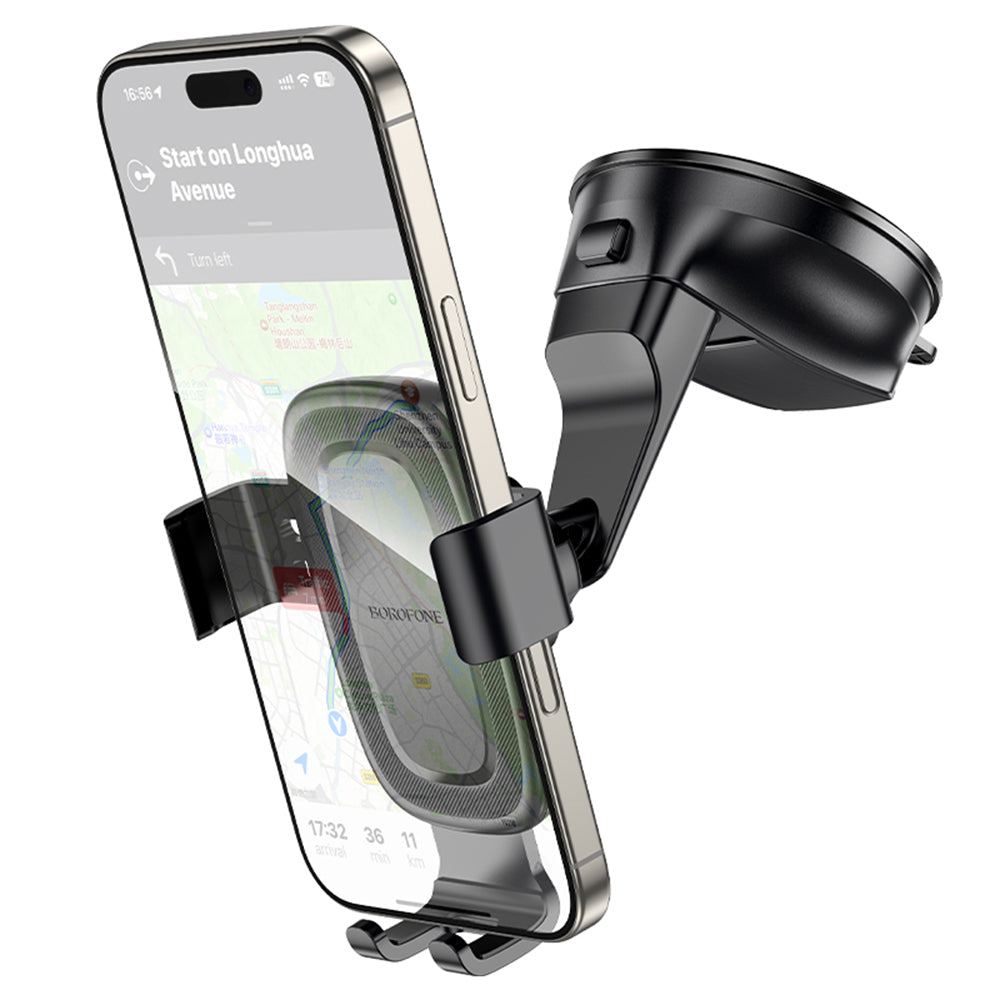 Borofone BH130 Follower Gravity Car Holder, 6.1inch - 7inch, Black