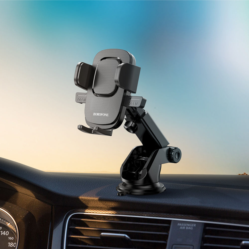 Borofone BH60 Dainty Car Holder, 4.5inch - 7inch, Black