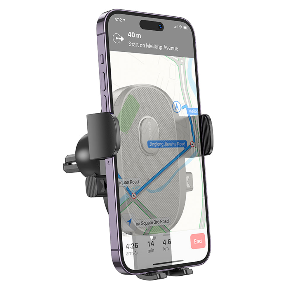 Borofone BH92 Grand Car Holder, 4.5inch - 7inch, Black